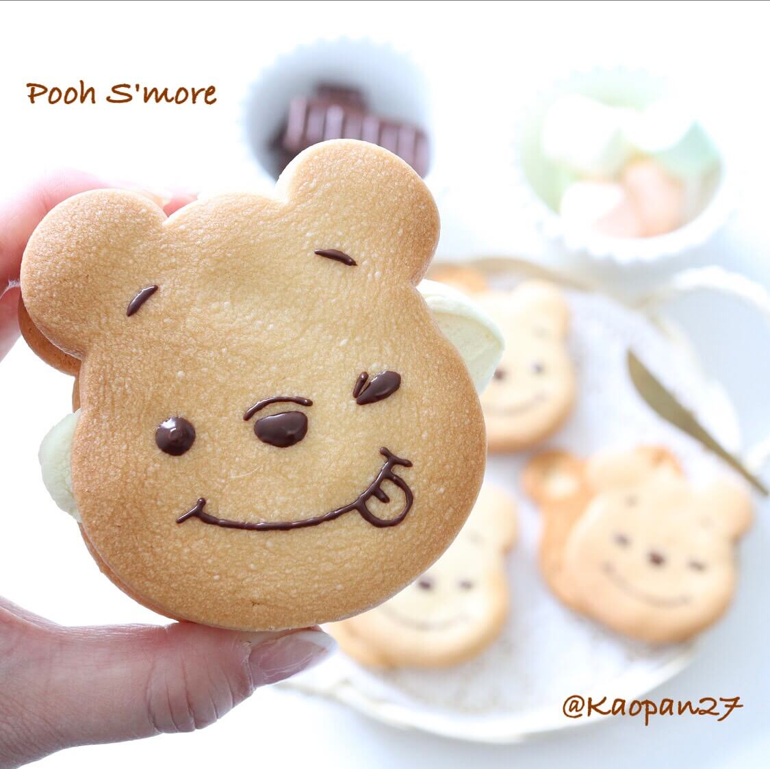 kaori レシピ ディズニー スイーツ recipe disney sweets 甜點 食譜 プーさん Winnie the Pooh6