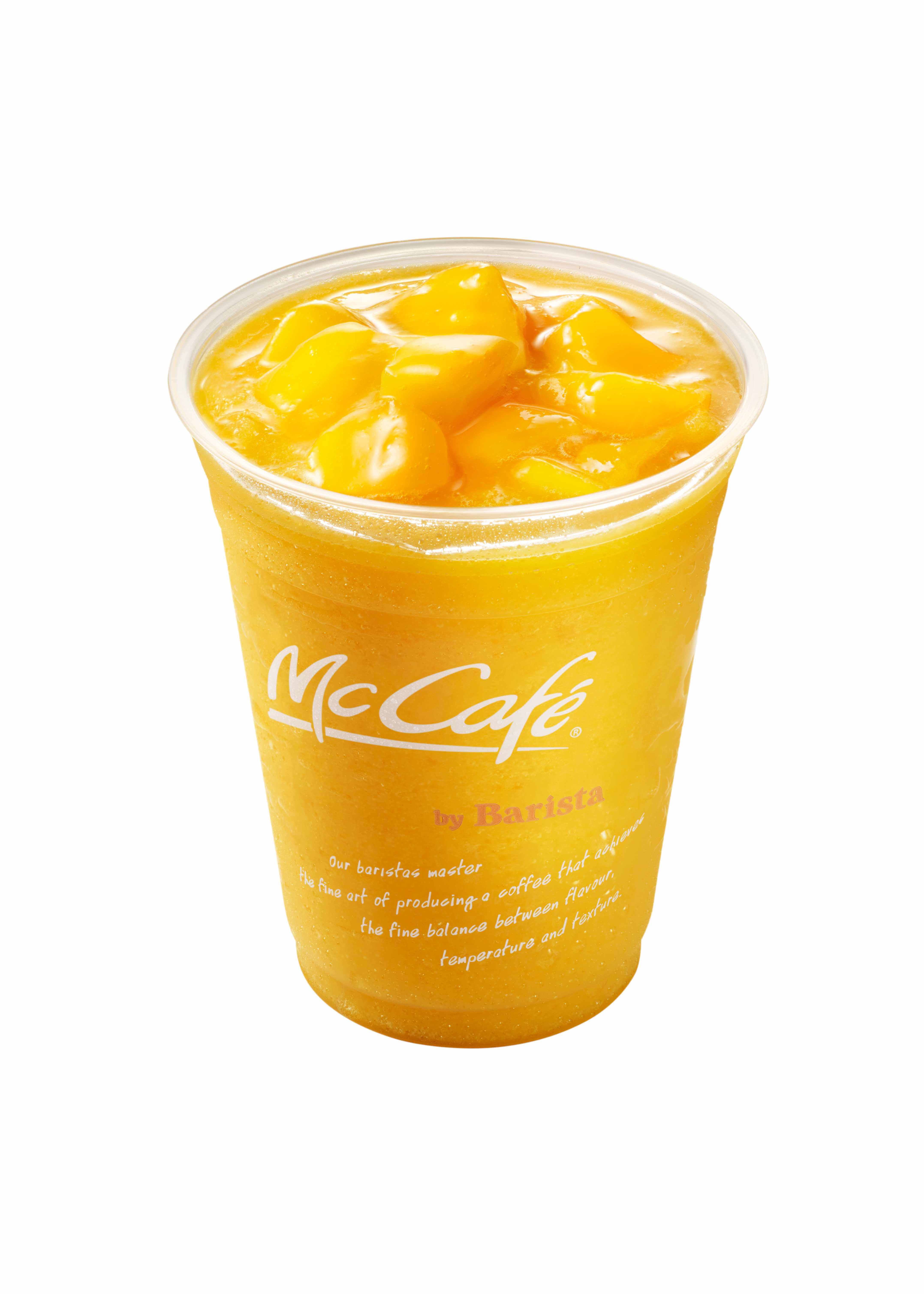 mccafe mcdonald バリスタ「マンゴー&パッションフルーツスムージー」 mango pashion fruits smootie