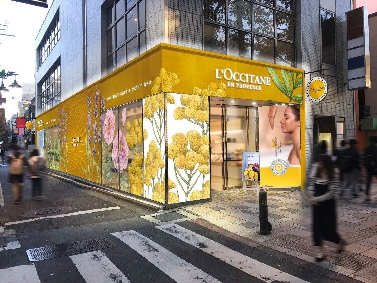 L Occitane Omotesando Japan S First Spa Cafe Combination Store Moshi Moshi Nippon もしもしにっぽん