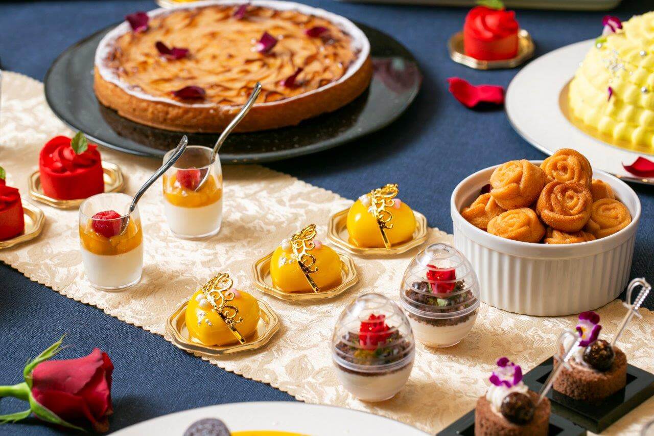 美女と野獣 Beauty and the beast レストラン メニュー restraunts menu ブッフェ スイーツ buffet sweets