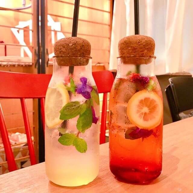 珍珠　Bubble tea 愛知県　刈谷市　わたしとカフェ　ハーバリウムドリンク　タピオカ　人気　オシャレ　カワイイ_1