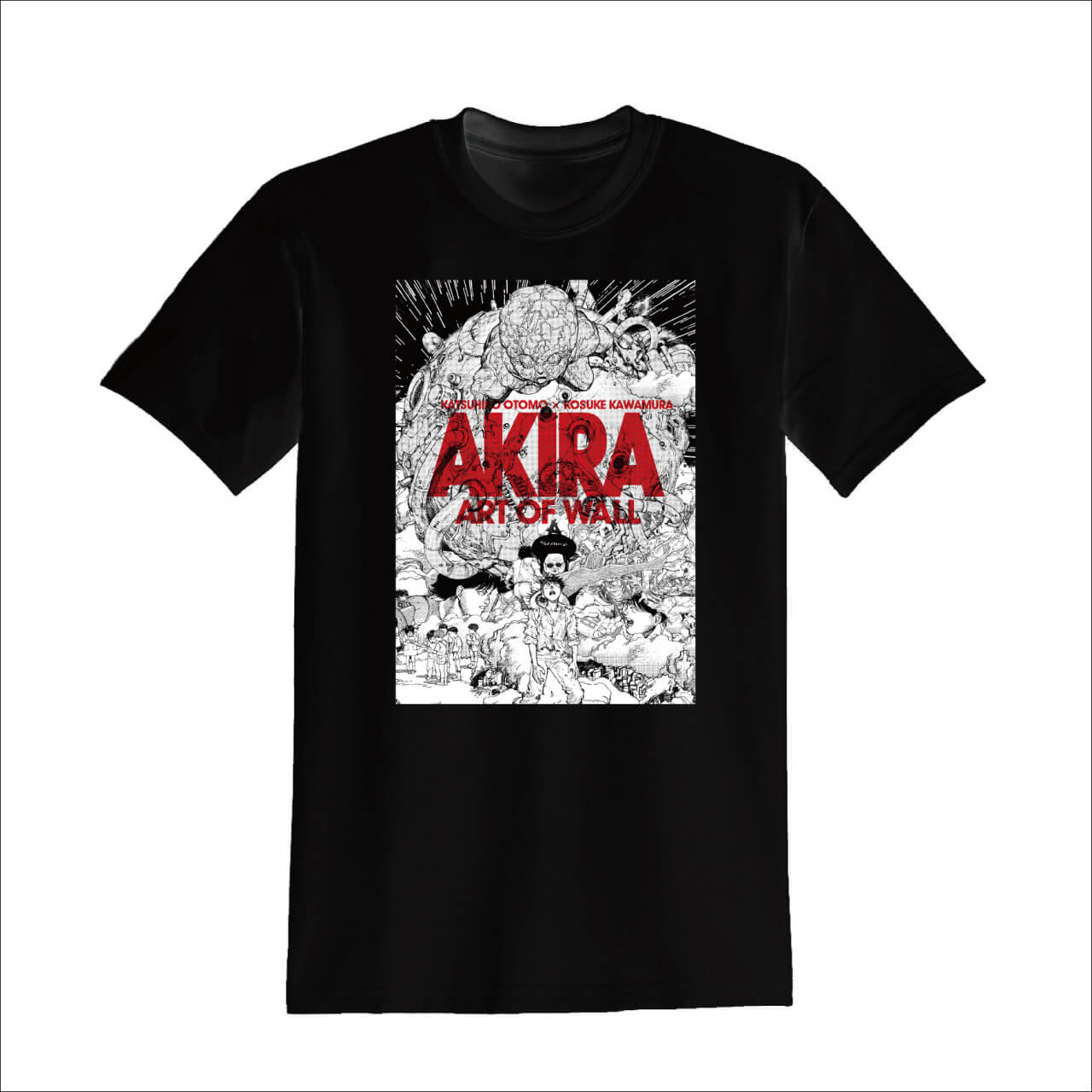 AKIRA ART OF WALL Katsuhiro Otomo × Kosuke Kawamura AKIRA ART EXHIBITION（アキラ アートオブウォール 大友克洋 ×河村康輔 アキラ アートエキシビジョン） T-SHIRT_BLACK