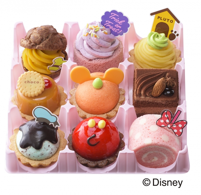 萬聖節　ハロウィン　Halloween Disney dessert スイーツ　銀座コージーコーナー　Cozycorner_ミニケーキ2