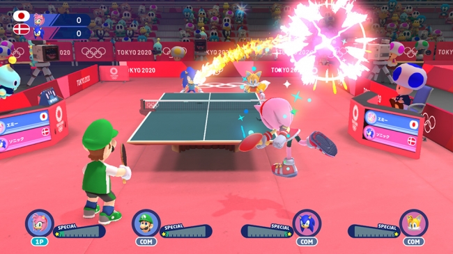 【東京2020年競技「卓球」】Mario Sonic Tokyo 2020 Games Table Tennis