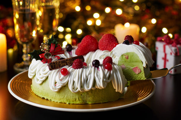 いちご抹茶アイスケーキ・プレミアム Strawberry Matcha Ice Cream Cake Premium