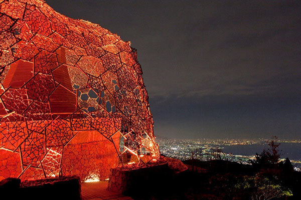 自然体感展望台 六甲枝垂れ Night view