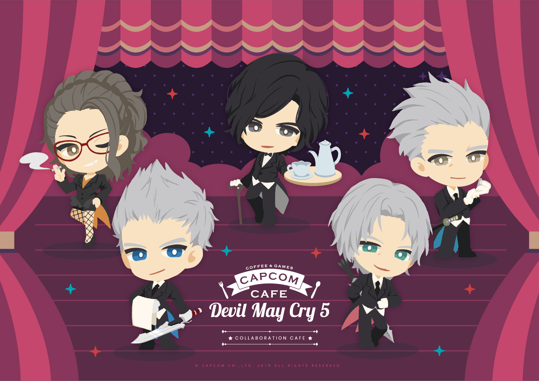 Devil May Cry Nero motel key holder Capcom Cafe DMC5 Japan Limited