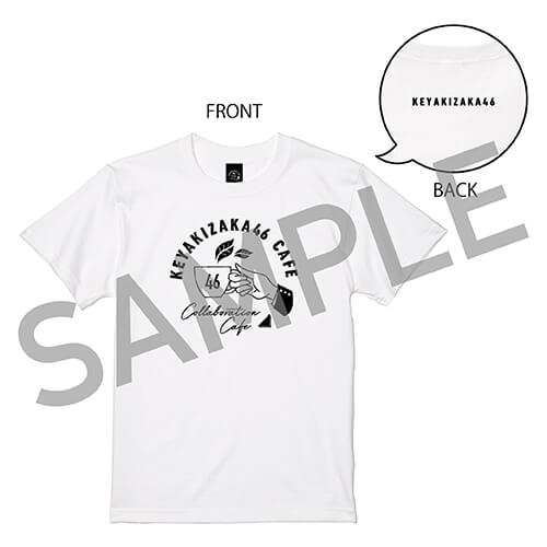 欅坂46 keyakizaka collaborate cafe コラボカフェ TOKYO BOX CAFE&SPACE Tシャツ[ホワイト]