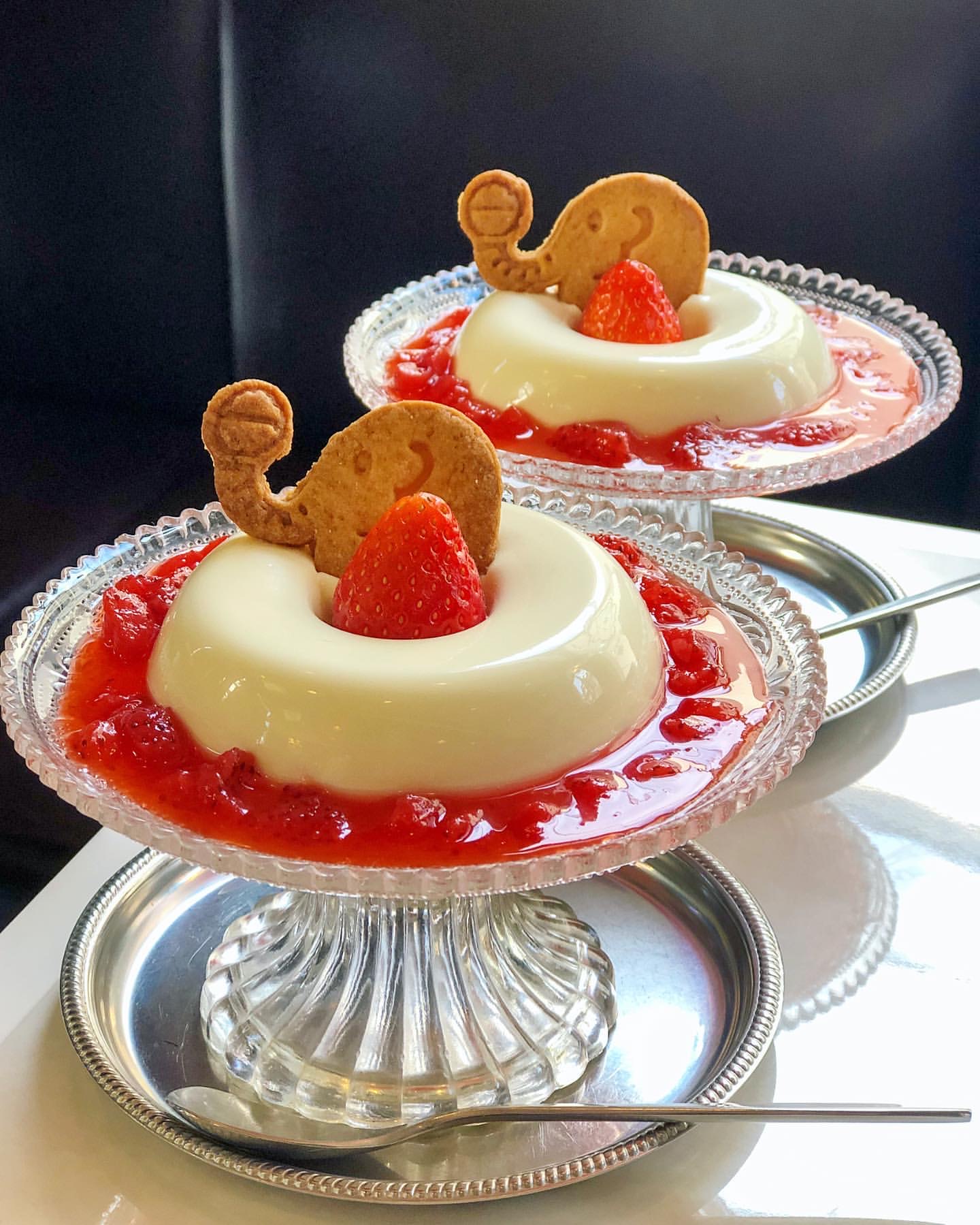 京都 Kyoto スイーツ Dessert strawberry_喫茶ゾウ　ババロア