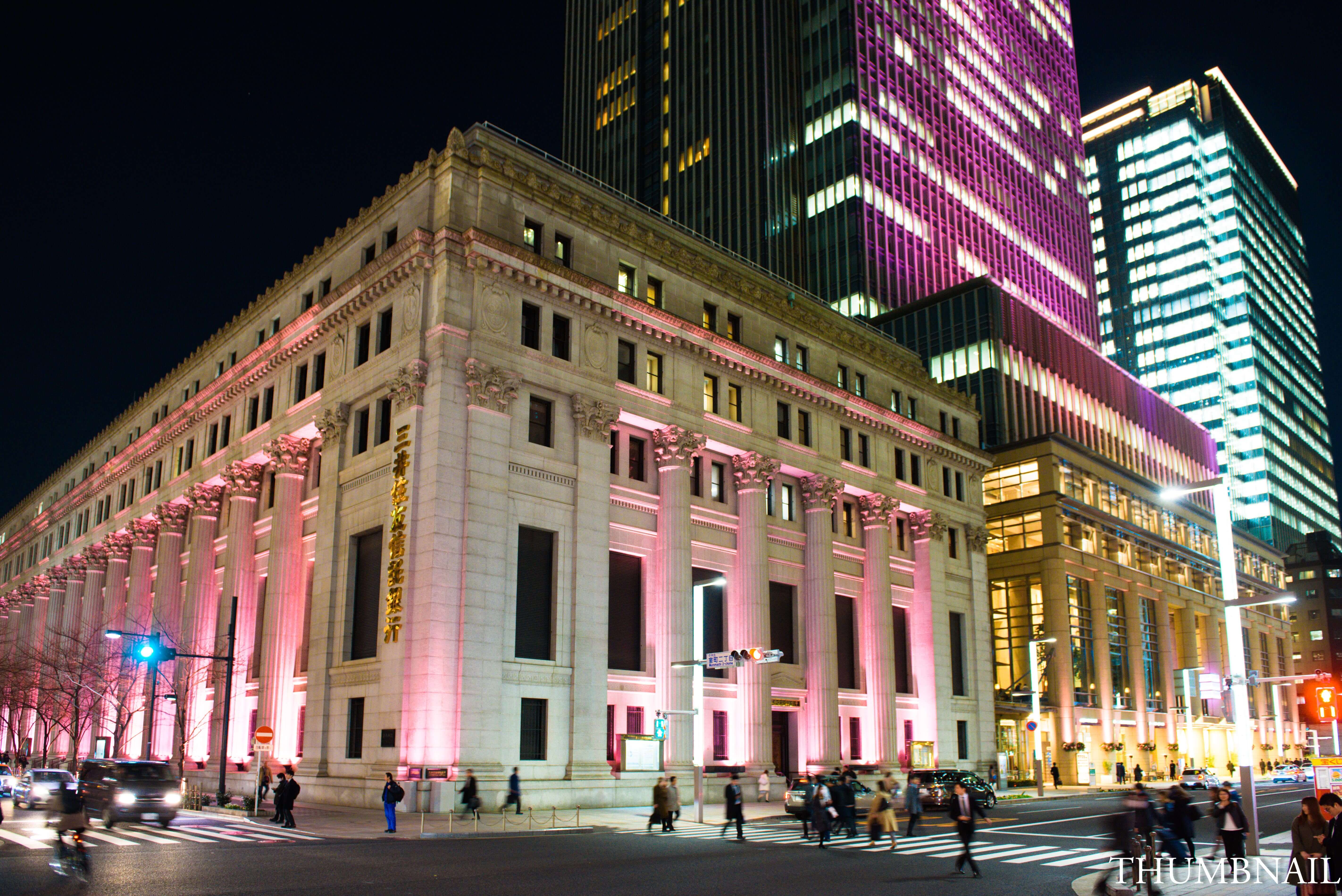 SAKURA FES NIHONBASHI_OFF TO MEET 日本橋 桜 フェス_Sakura Light Up_三井本館＋三井タワー（過去写真）