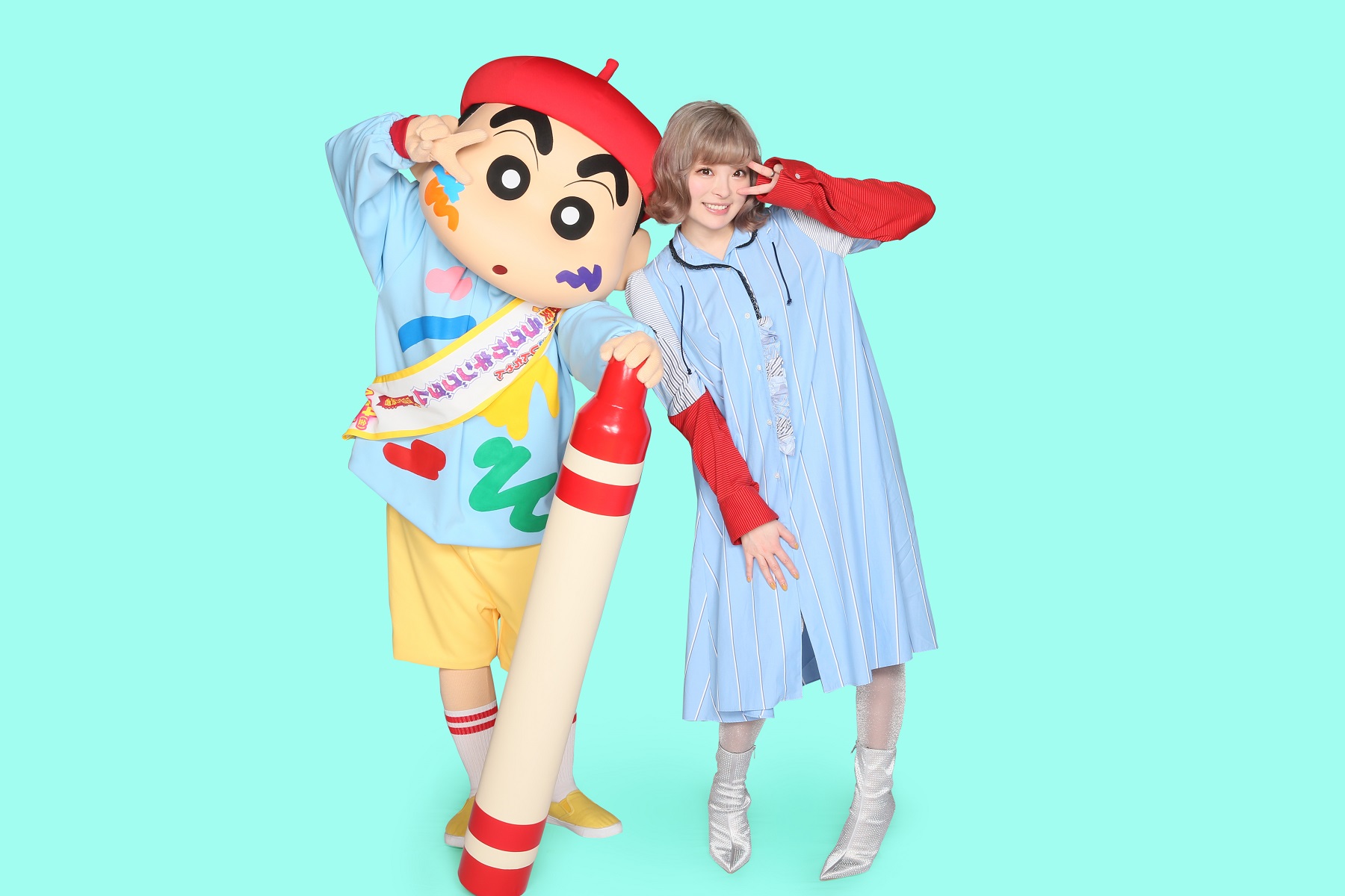 きゃりーぱみゅぱみゅ クレヨンしんちゃん Kyary Pamyu Pamyu Crayon Shin chan_凯莉葩缪葩缪_蠟筆小新1