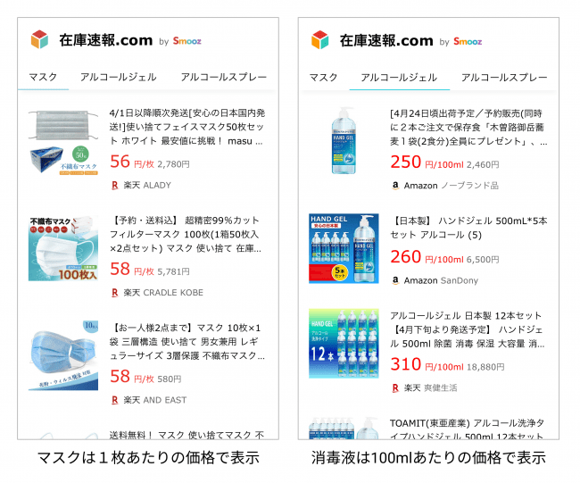 マスク　消毒液　在庫　Amazon 楽天　ビッグカメラ　在庫速報.com_1