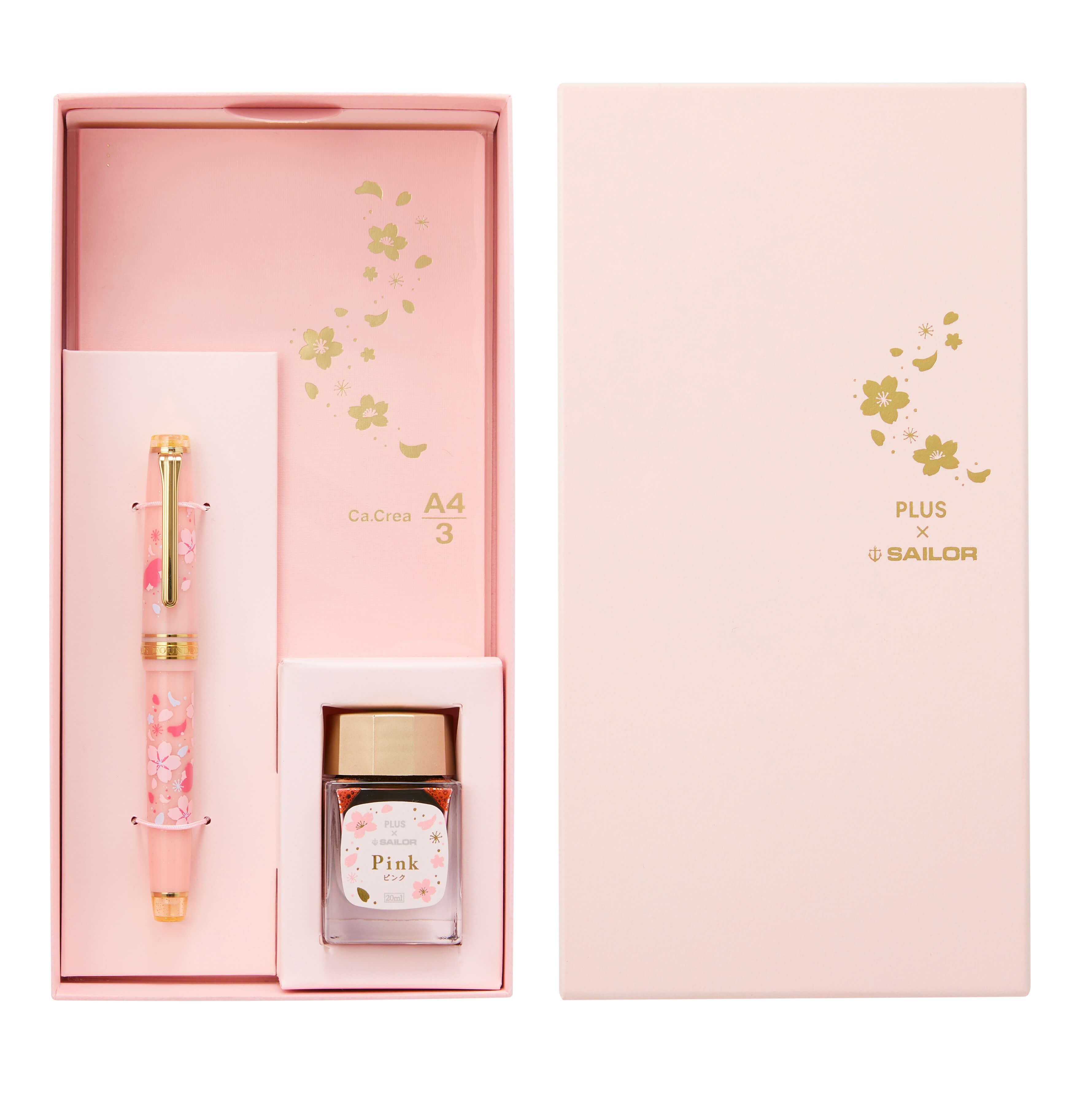 春気分を味わう 桜 をテーマにしたノート 万年筆 ボトルインクのセットを限定発売 Moshi Moshi Nippon もしもしにっぽん