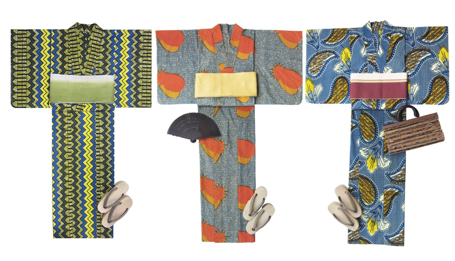 アフリカンプリントのゆかた-African-Print-Yukata-浴衣