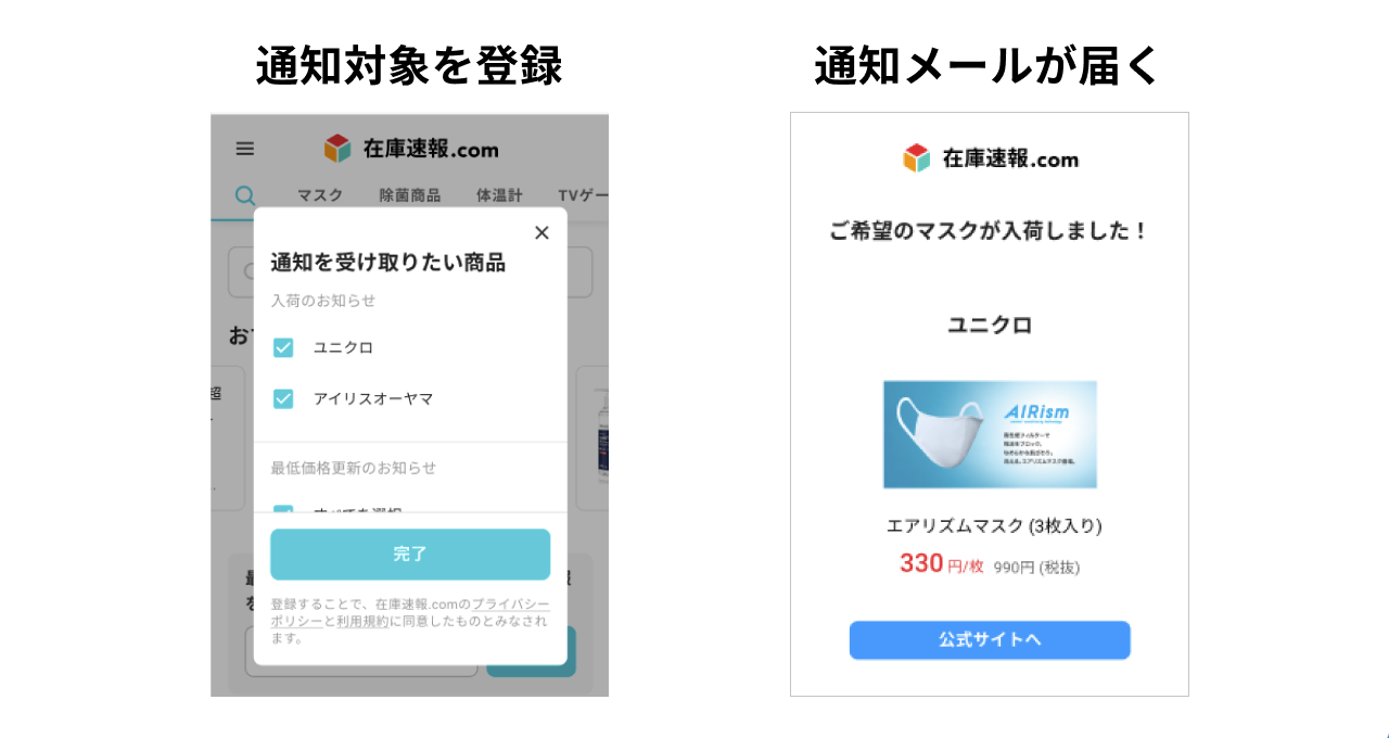 マスク 速報 com