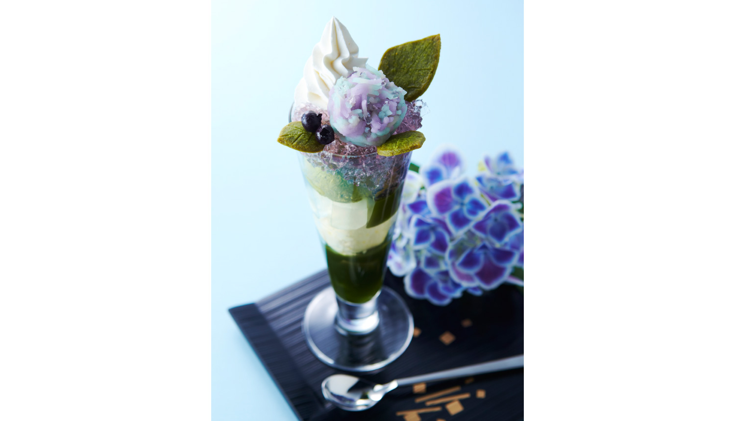 紫陽花パフェ-Hydrangea-parfait-繡球凍糕1