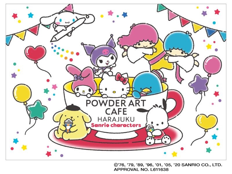 Powder Art Cafe Harajuku サンリオキャラクターとのコラボカフェをオープン Moshi Moshi Nippon もしもしにっぽん