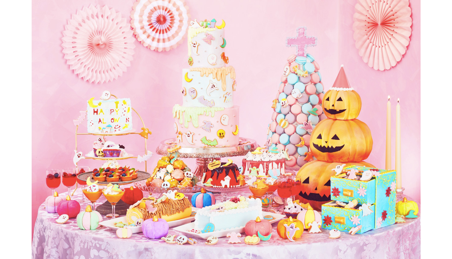 「ハッピーハロウィーンスイーツブッフェ-Pastel-Sweets-Buffet-自助餐