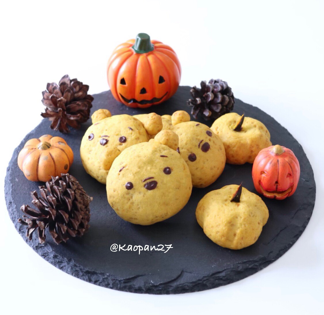 プーさんのかぼちゃソフトクッキーレシピ Winnie the Pooh pumpkin cookie recipe 食譜_