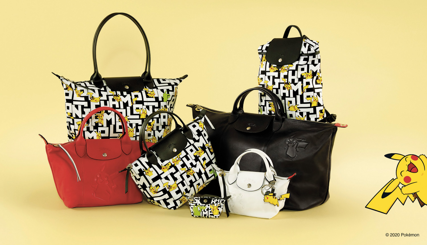 ジョッキー帽をかぶったピカチュウ登場！「Longchamp x Pokémon」日本