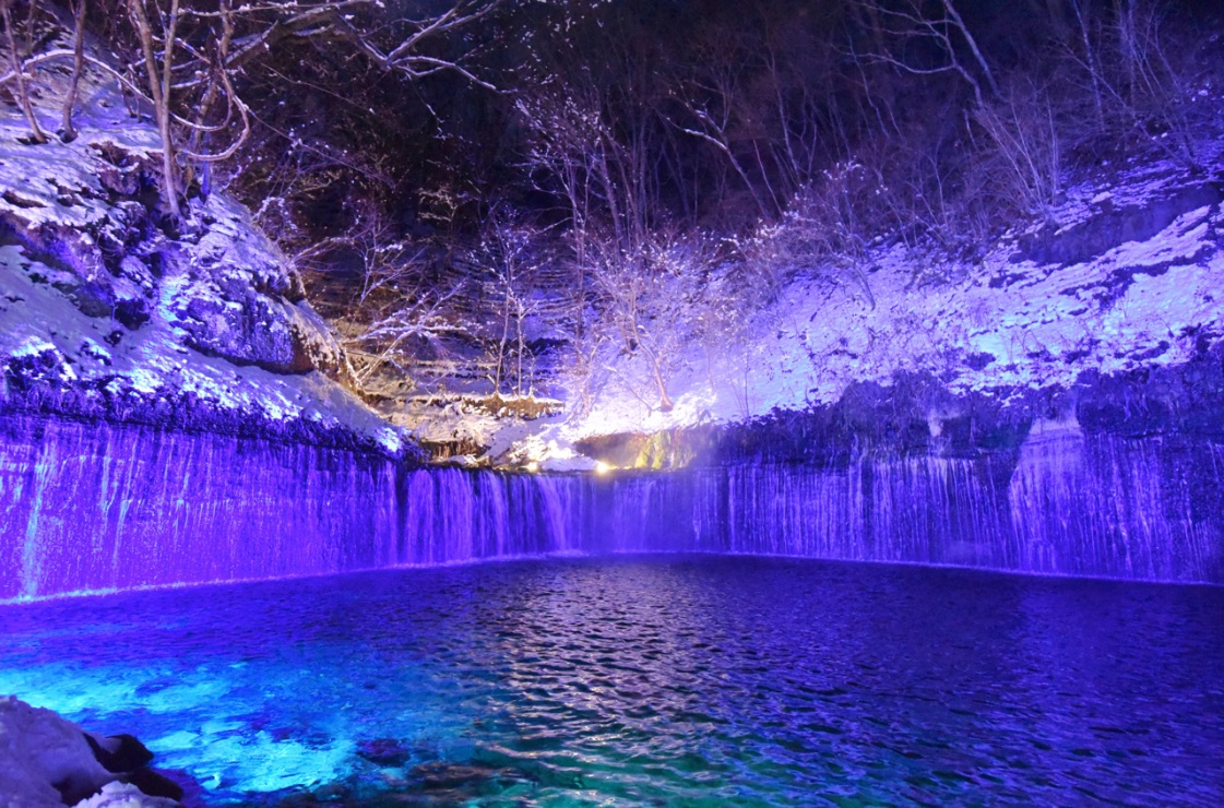 Karuizawa Shiraito Falls Midwinter Light Up Arrives For 21 Moshi Moshi Nippon もしもしにっぽん