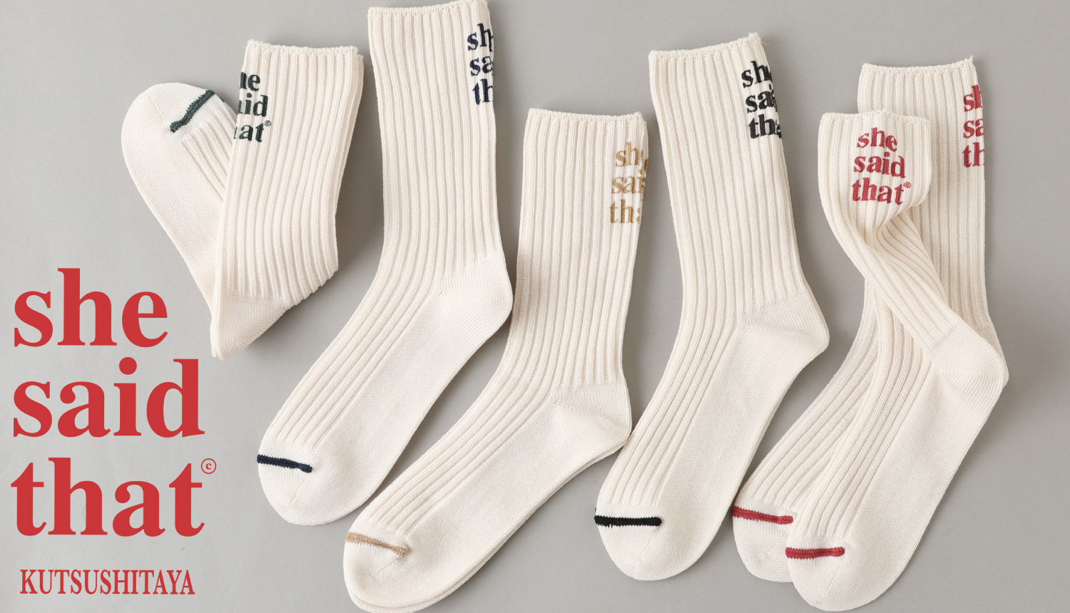 韓國品牌「she said that」× 靴下屋發售合作襪| MOSHI MOSHI NIPPON もしもしにっぽん