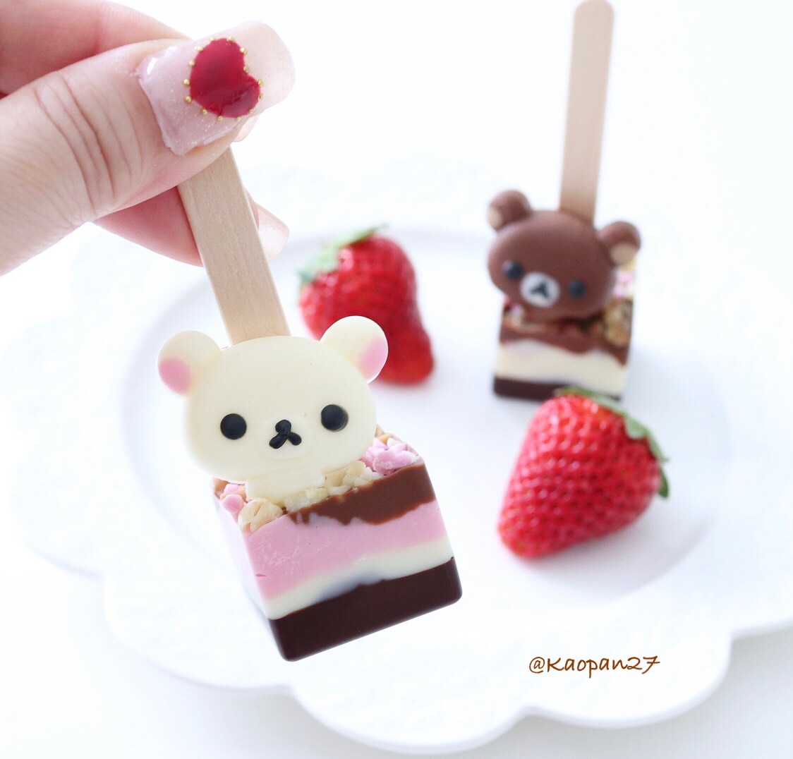 リラックマのホットチョコレートスティック Rilakkuma chocolates 懶懶熊 甜點0