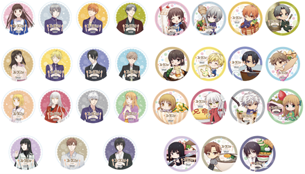 Fruits Basket 2019 Group #1 Sticker Set