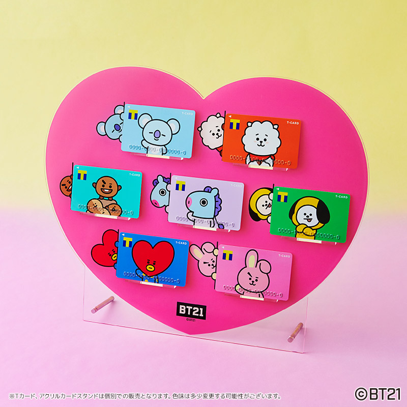 「Tカード BT21」LINE FRENDS KOYA（コヤ） RJ（アールジェイ）SHOOKY（シューキー） MANG（マン）CHIMMY（チミー） TATA（タタ）COOKY（クッキー） (4)