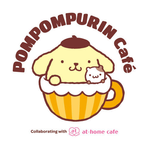 ポムポムプリン　ポムポムプリンカフェ　ぬいぐるみ　カップインストラップ