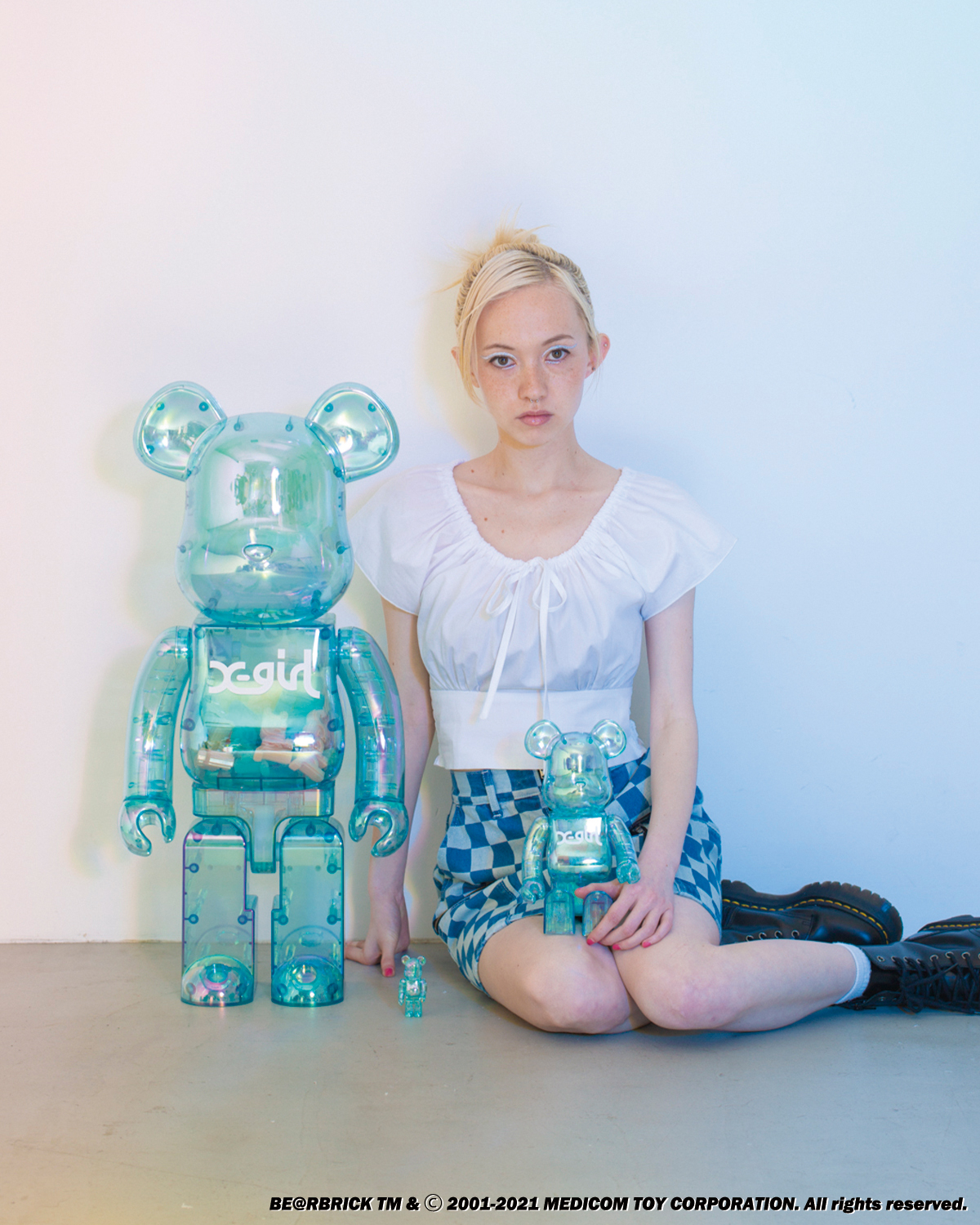 BE@RBRICK X-girl 1000% 20th anniversary エックスガール ベアブリック xgirl メディコムトイ