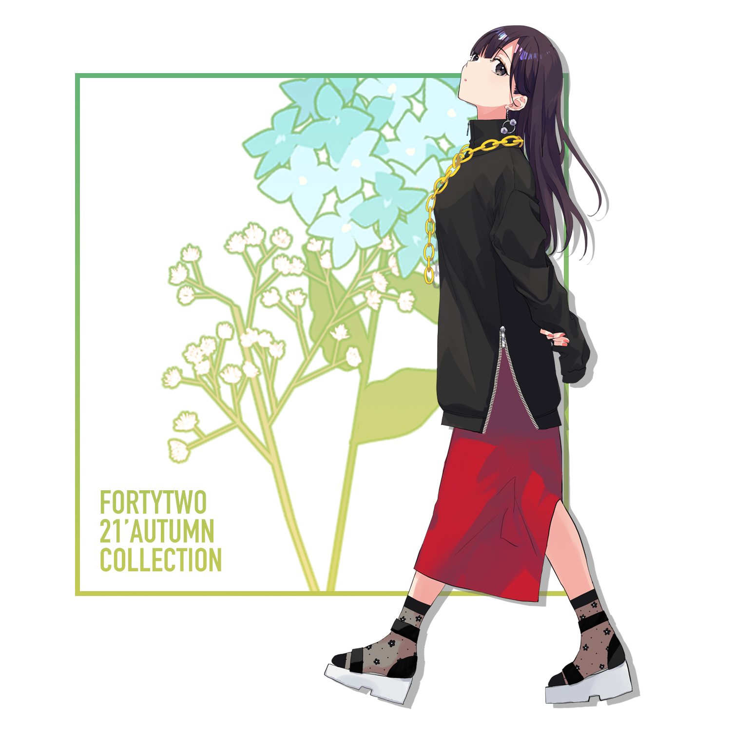 Vtuber Hanabasami Kyo Models For 42 S Autumn 21 Collection Moshi Moshi Nippon もしもしにっぽん