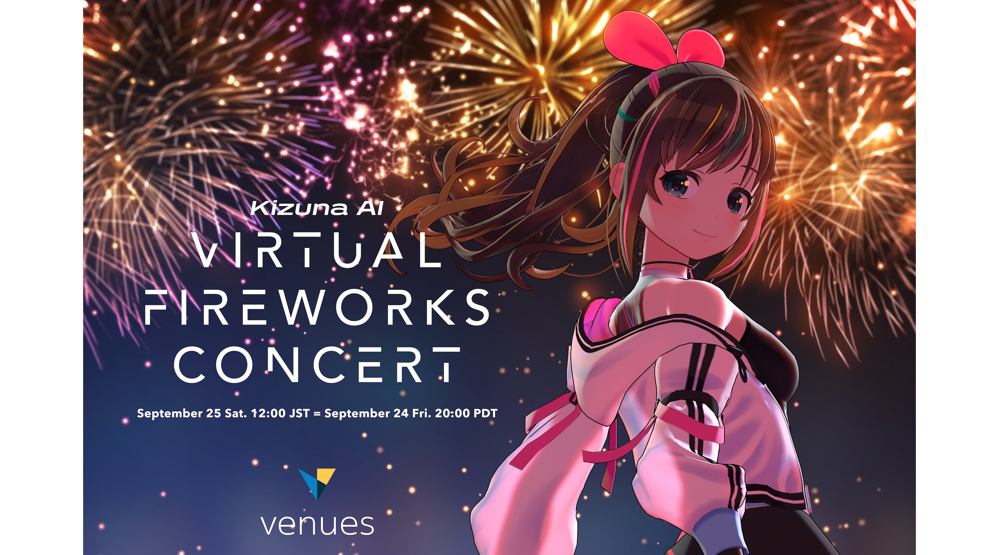 Kizuna AI Virtual Fireworks Concert1
