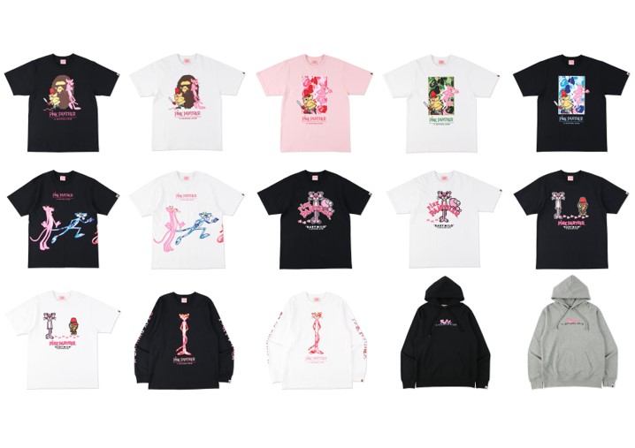 A Bathing Ape とmgmのアニメキャラクター ピンクパンサー が初コラボ Moshi Moshi Nippon もしもしにっぽん