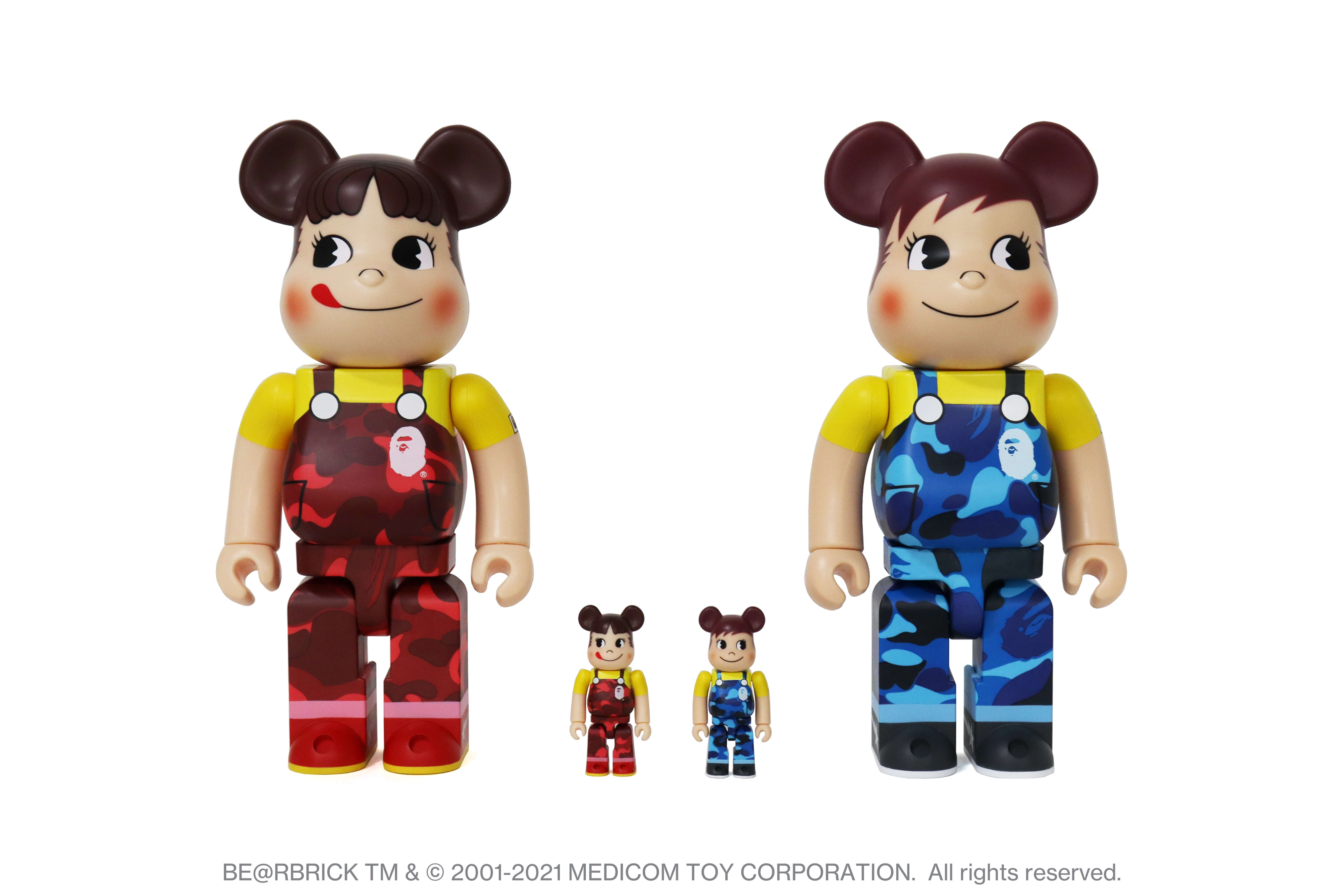 BAPE® × FUJIYA ペコちゃん＆ポコちゃん × BE@RBRICK2