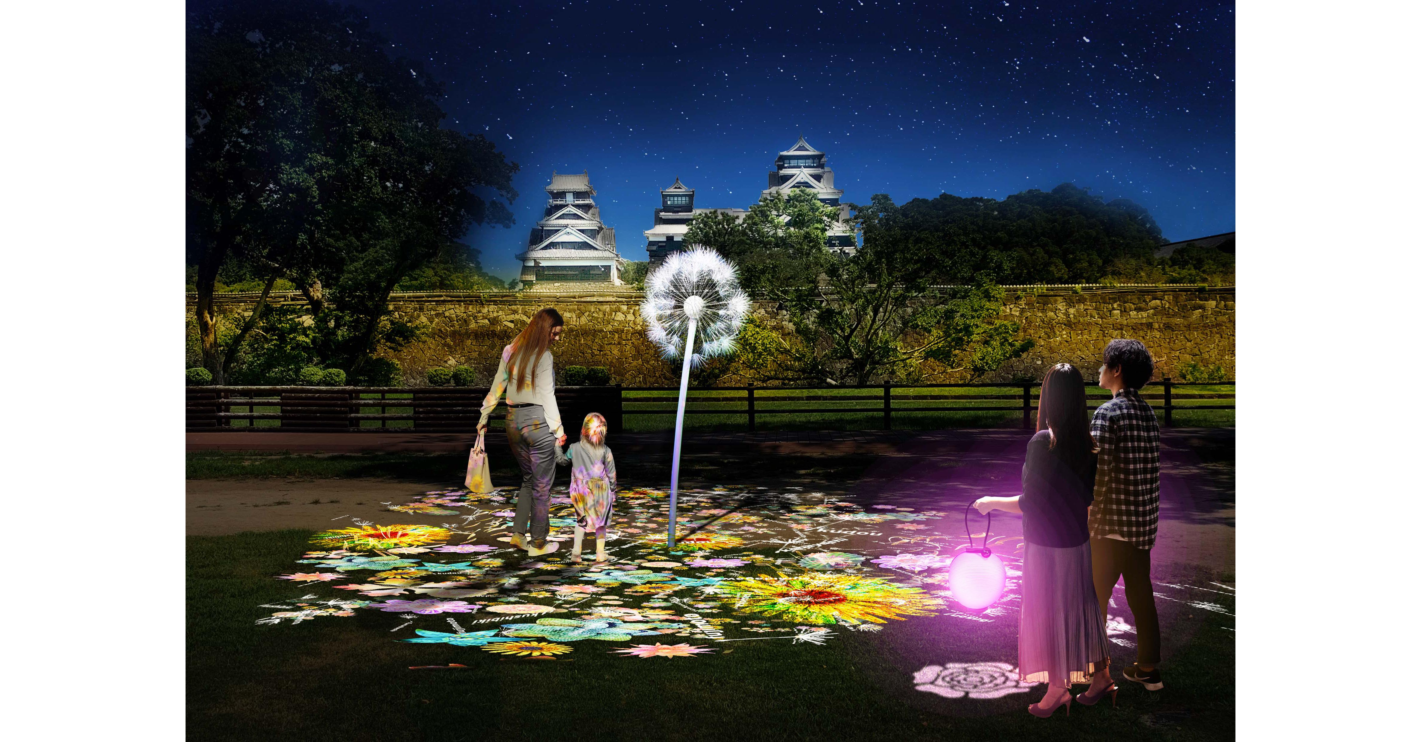 平和を祈るネイキッド『DANDELION』が復旧目指す熊本城で期間限定展示 