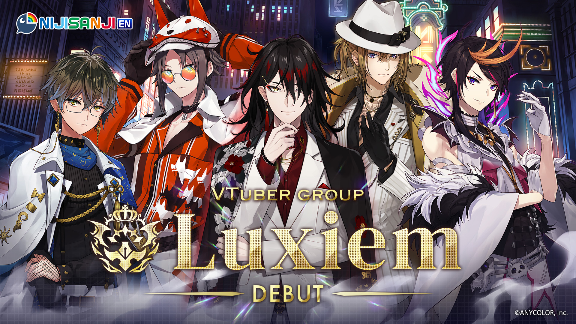 「NIJISANJI EN」からVTuberグループ『Luxiem』デビュー1