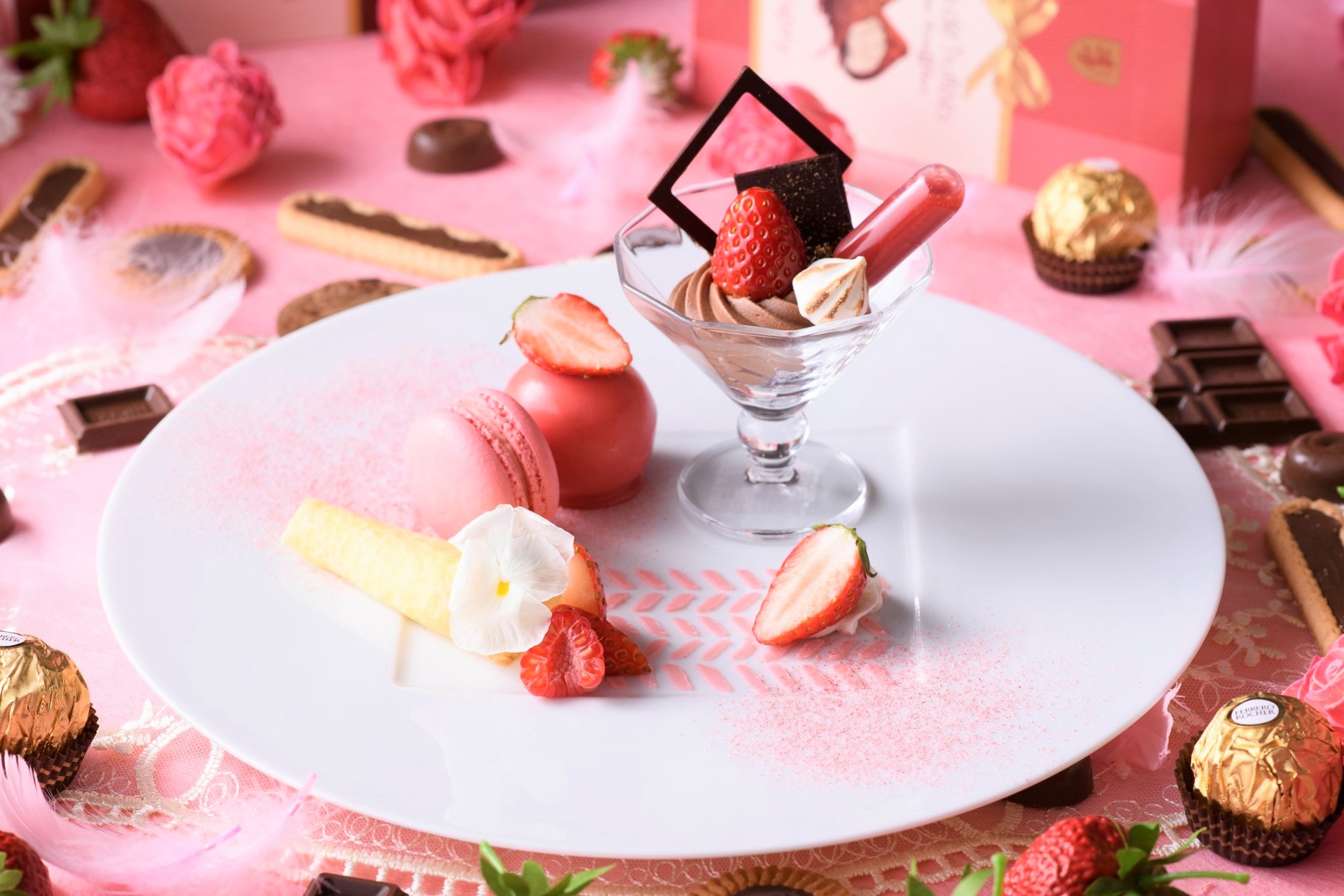 苺とチョコのスイーツフェア「Sweet Strawberry Valentine」がアニヴェルセルカフェ みなとみらい横浜にて期間限定開催中2