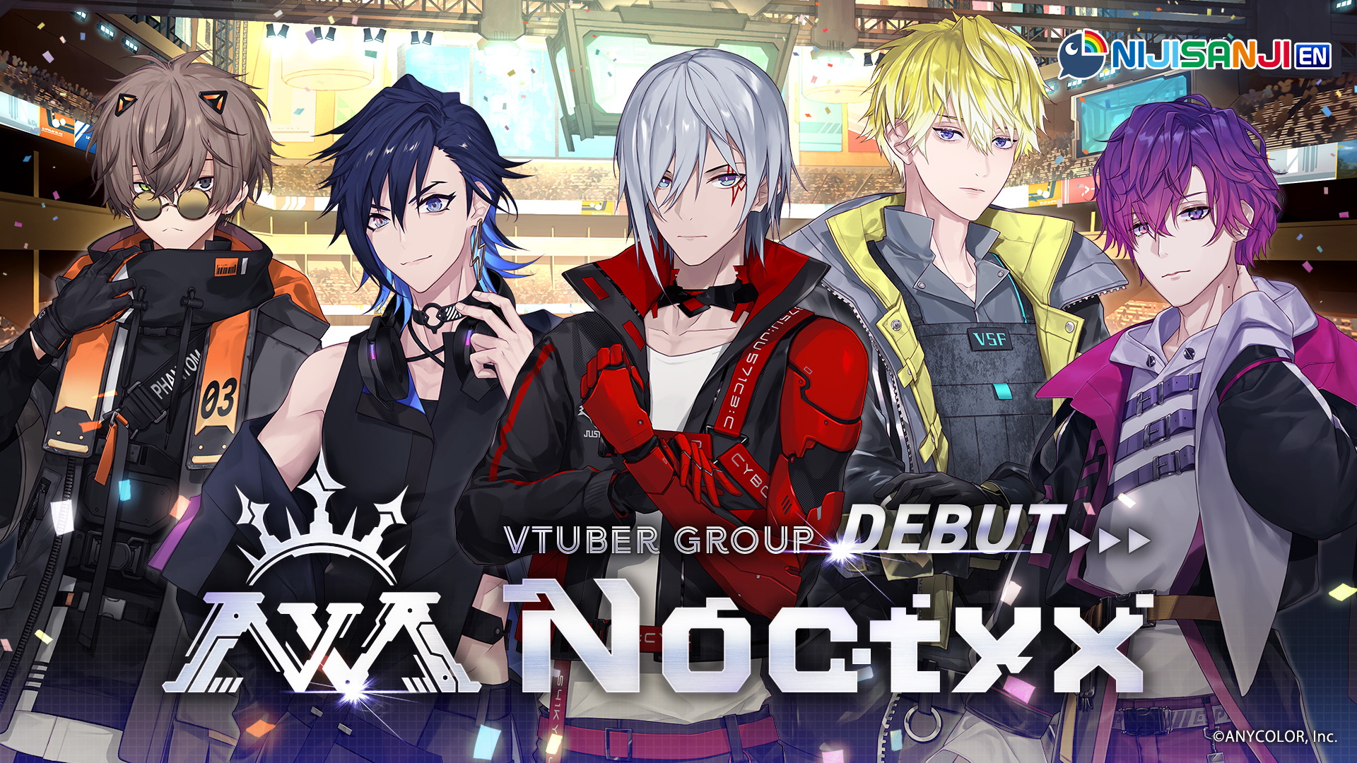 NIJISANJI ENからVTuberグループ『Noctyx』がデビュー1