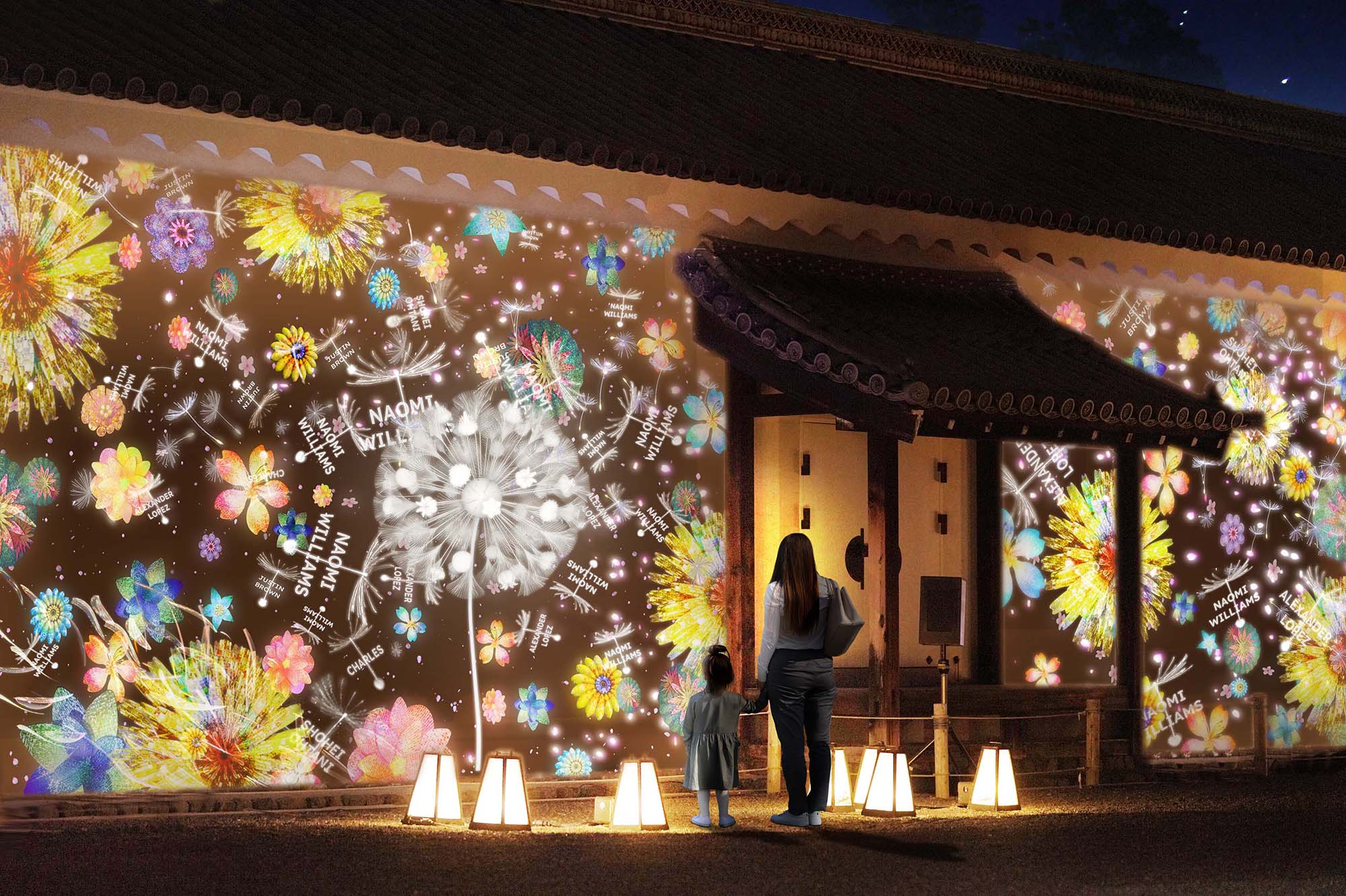 世界に平和を届けるアート展「NAKED FLOWERS 2022 −桜−世界遺産・二条城」が京都市の姉妹都市・キエフを支援1