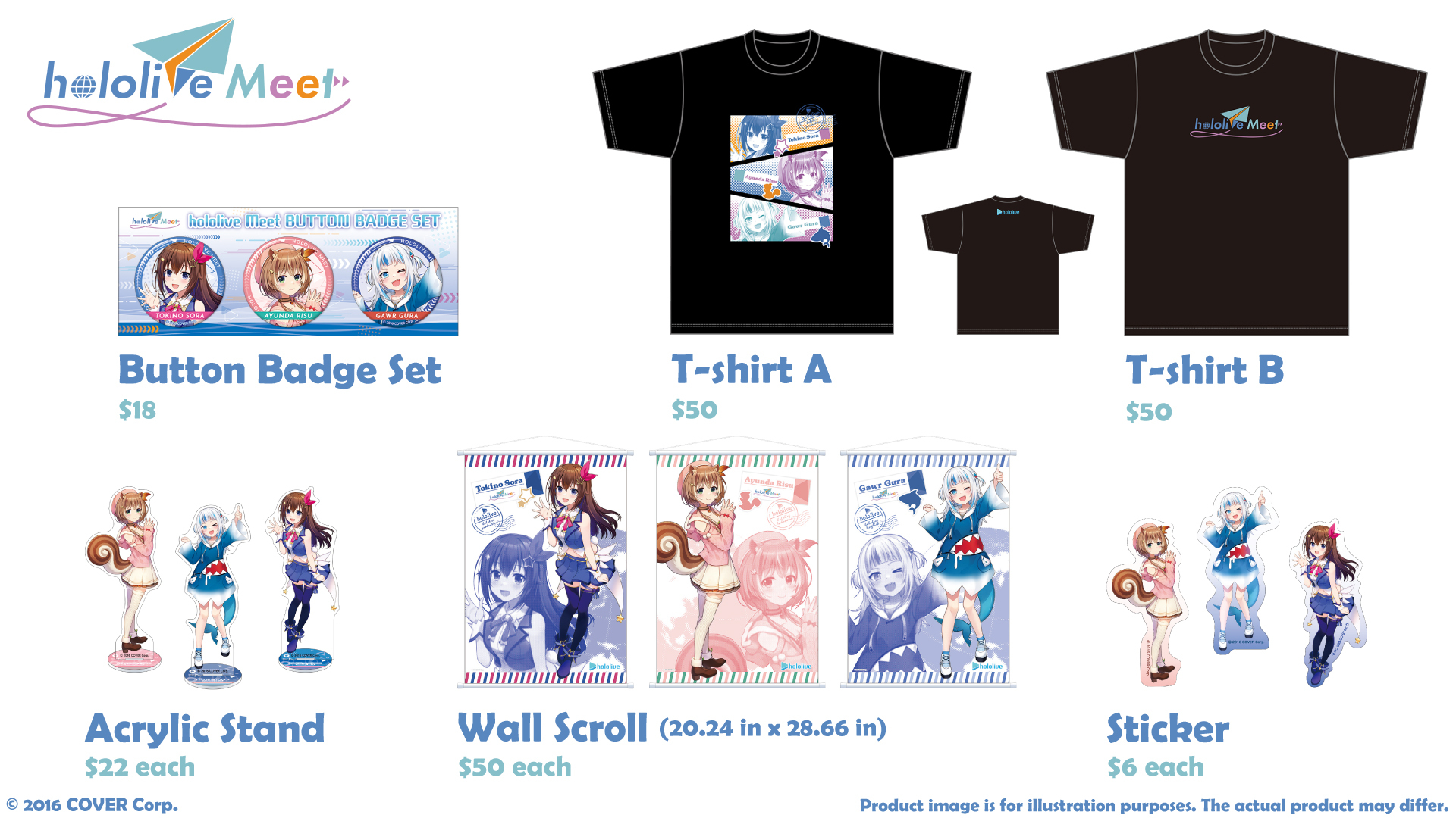 COVER Corporation Announces New Merchandise for hololive Meet 2023!