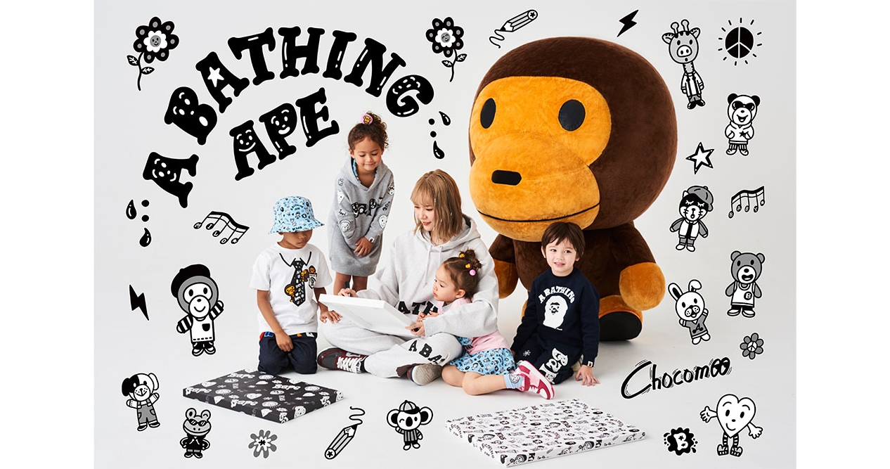 BAPE KIDS®︎ × イラストレーター「Chocomoo」キッズウエア ...